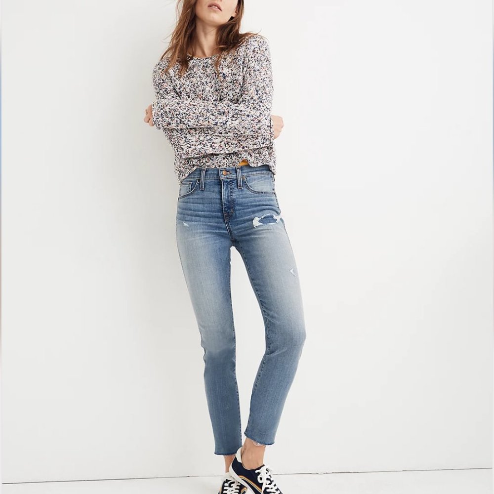 Madewell Stovepipe Jeans in Holburn Wash Petite